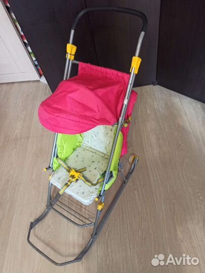 Детские санки коляска