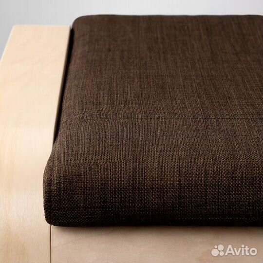 Поэнг Подушка на табурет для ног коричневый икеа