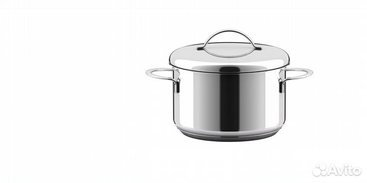 Кастрюля 1,5 л 16 см с крышкой 110315 всмпо гурман