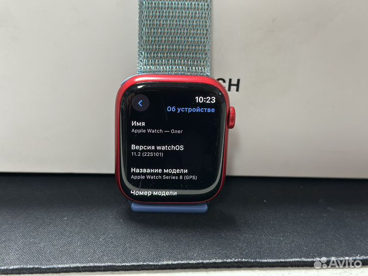 Часы apple watch 8 45 mm red