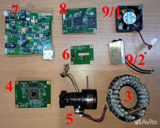 Запчасти для IP видеокамерs