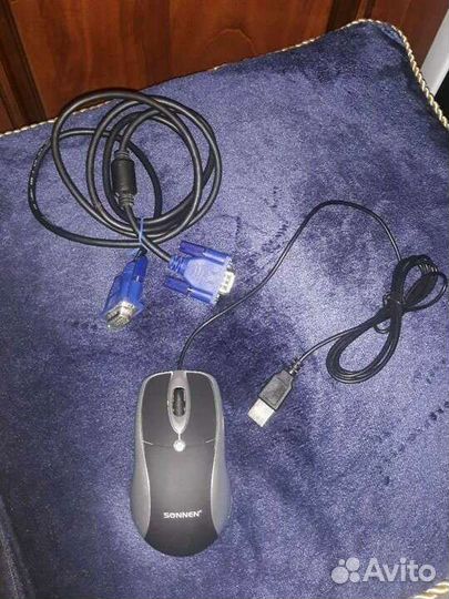 Мышь новая и кабели компьютерные