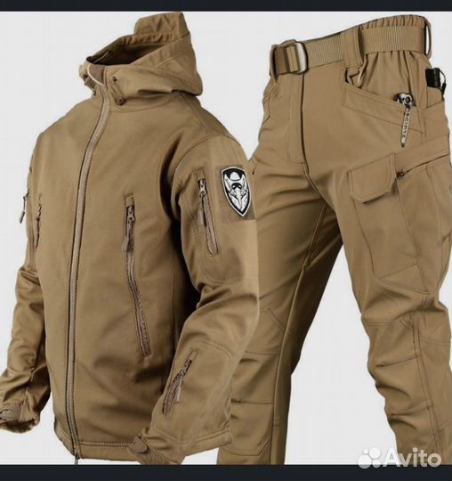 Тактические камуфляжный костюм softshell