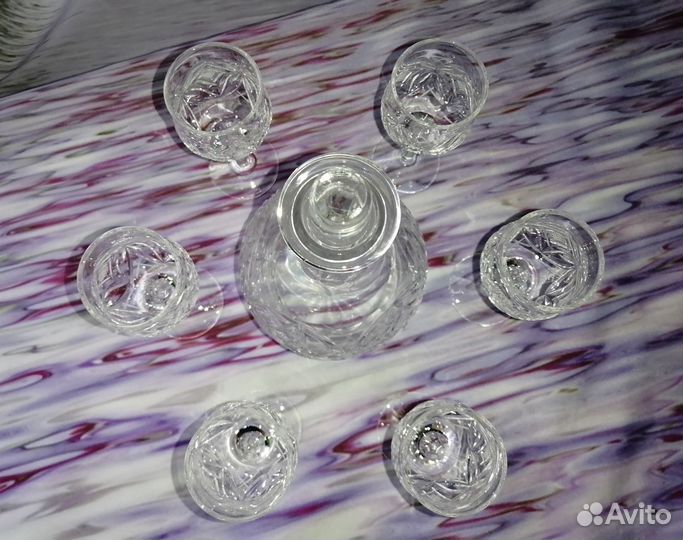 Графин + 6 рюмок СССР