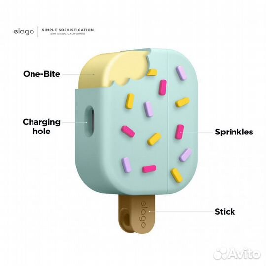 Чехол Elago Ice Cream Silicone Hang Case для AirP