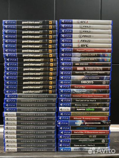 Диски на приставку ps4 и ps5