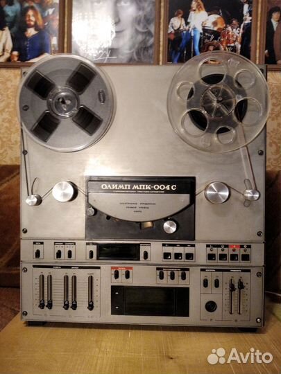 Катушечный магнитофон олимп 004