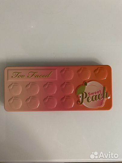 Палетка теней too faced sweet peach