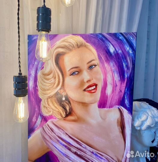 Портрет по фото на холсте (печать на холсте)