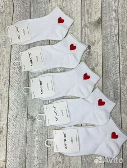 Носки женские сердечко