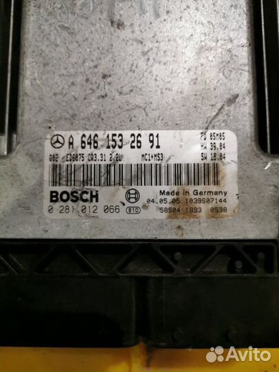 Блок управления двигателем для Mercedes Viano W639