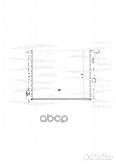 Радиатор renault Logan/Sandero 07- KK0179 free-Z