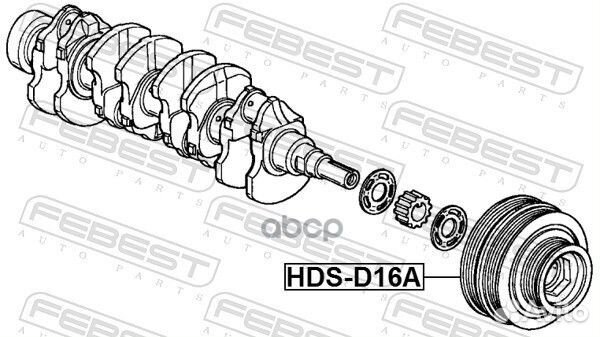 Шкив коленвала D16A/ZC honda integra 4D DB9 JP