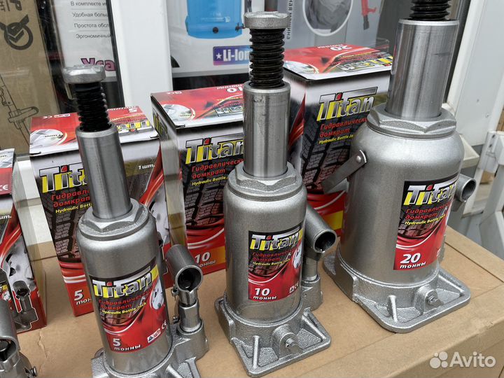 Домкрат бутылочный, гидравлический, Titan