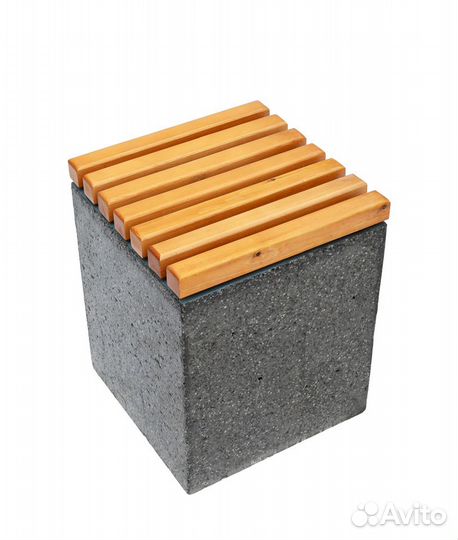 Уличный шахматный стол из камня 90х90 см