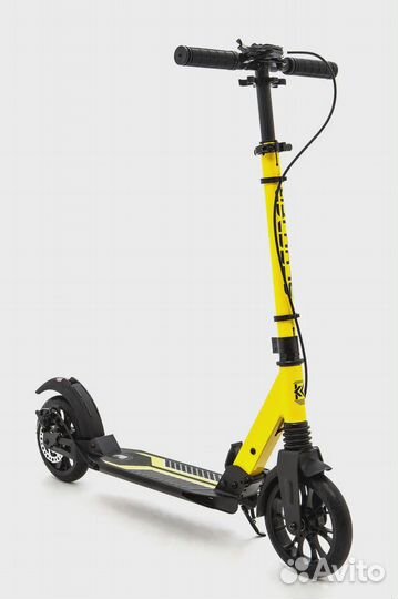 Самокат KC scutum ручн. тормоз. желтый
