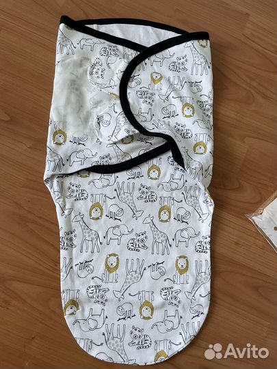 Пеленка кокон на липучках для пляжа