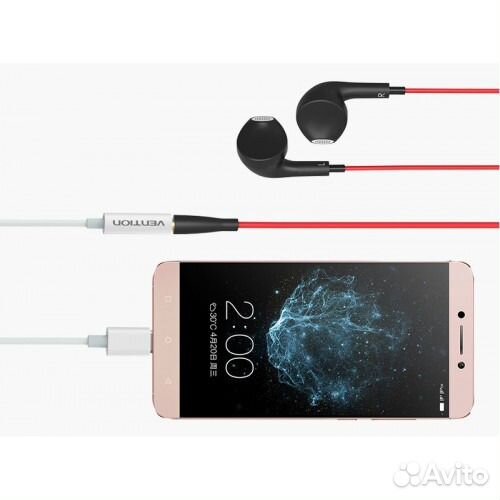 Адаптер-Переходник Type-C на Вход mini Jack 3,5мм