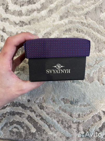Набор запонки, галстук и платочек svyatnyh