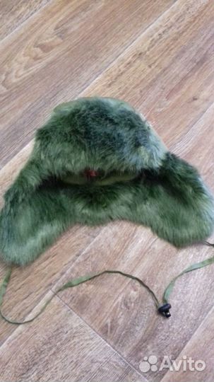 Шапка зимняя Тачки, болотно-зеленая, р-р 54