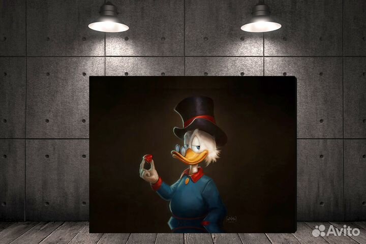 Картина Скрудж Макдак, 60х80 на холсте