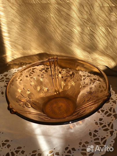 Посуда из цветного стекла СССР