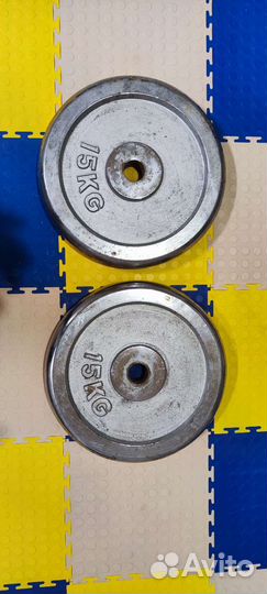 Блины для штанги 15 кг