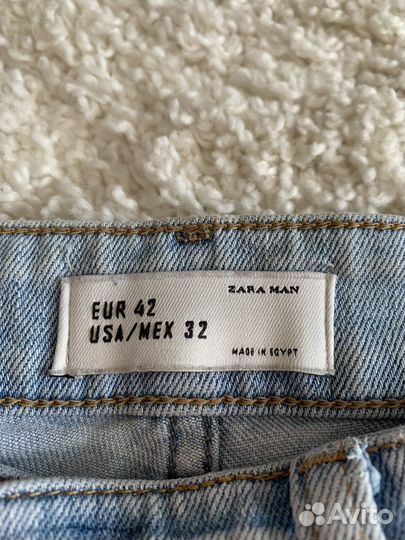 Джинсы zara мужские рваные