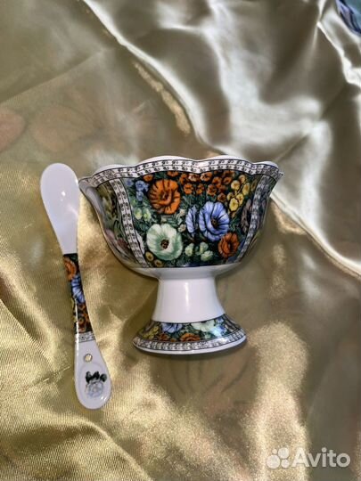 Керамическая креманка с ложкой (Германия)