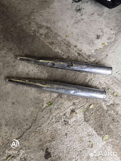 Трубы выхлопные ява 638, новые флейты с прокладкой
