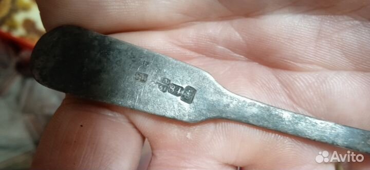 Ложка серебряная 84 проба царская