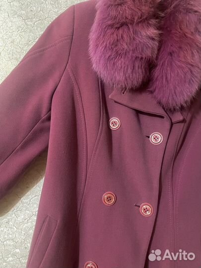Пальто женское мех кролика