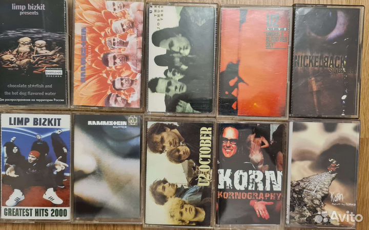 Коллекция кассет рок, метал, электроника (74 шт)