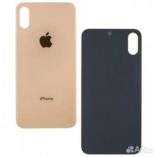 Задняя крышка на iPhone XS Gold