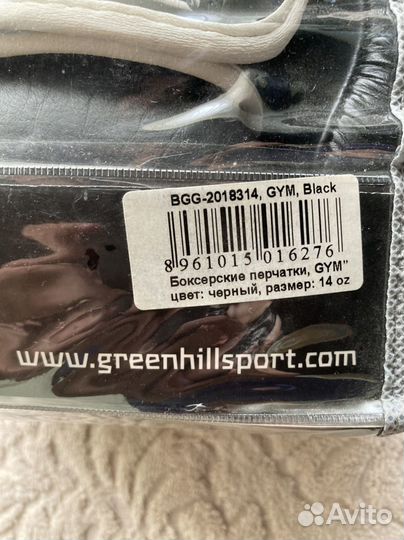 Боксерские перчатки green hill новые 14oz (унций)