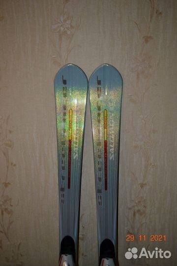 Горные лыжи salomon с креплениями и ботинками