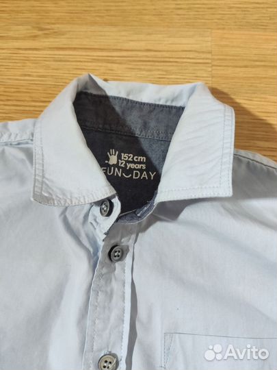 Рубашки на мальчика 152 см 12 лет школьные 2 шт