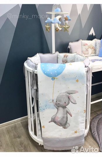 Кроватка детская 6 в 1 + наполнение для нее