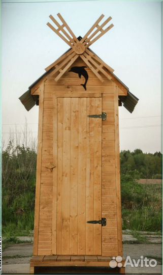 Дачный туалет с декором и установкой KII