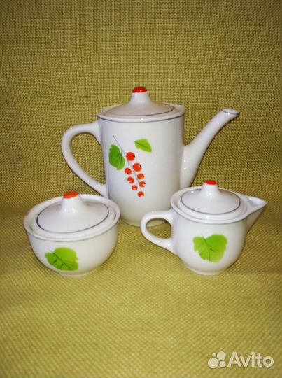 Сервиз детский Смородина Гжель СССР