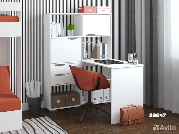 Стол письменный угловой Лаворо лев