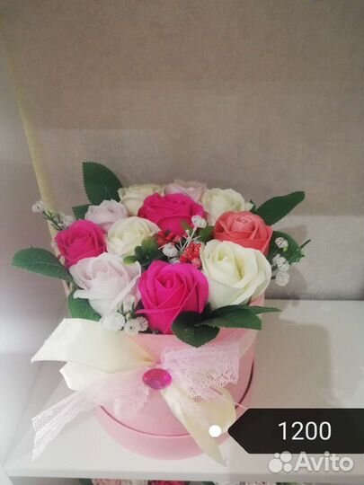 Букеты из мыльных роз