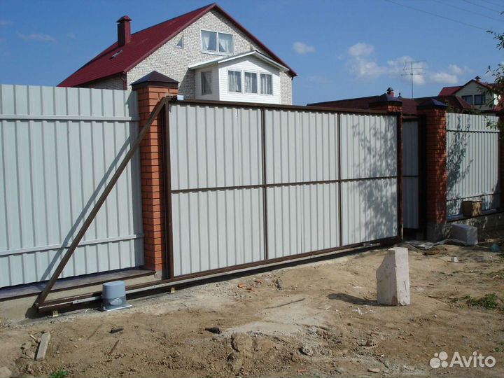 Ворота откатные, заборы, калитки