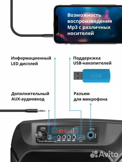 Новая портативная Bluetooth колонка Defender G110