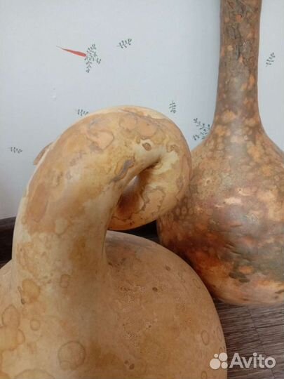 Высушенные бутылочные тыквы под роспись