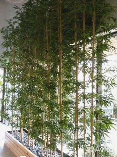 Искусственное дерево бамбук перегородка рейки нату