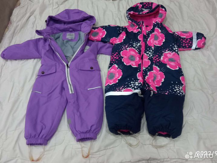 Демисезонный и зимний комбинезоны