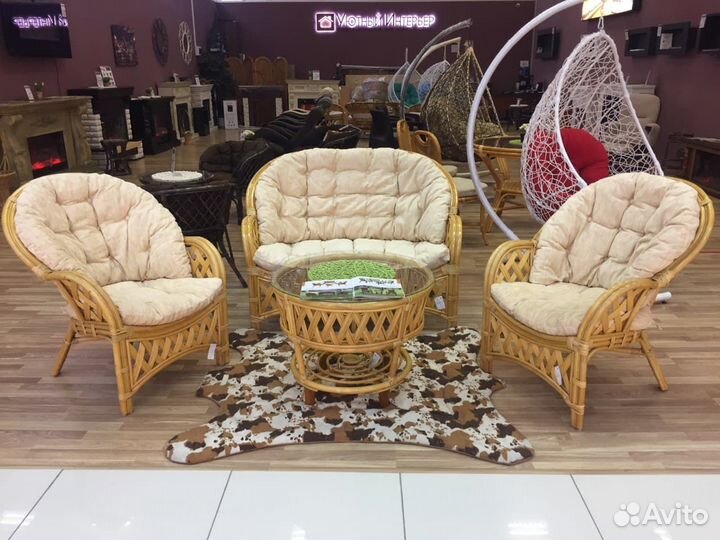 Мебель из натурального ротанга. Рассрочка. Сургут