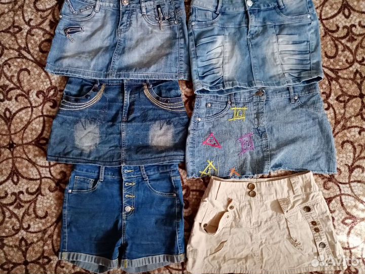 Юбка джинсовая