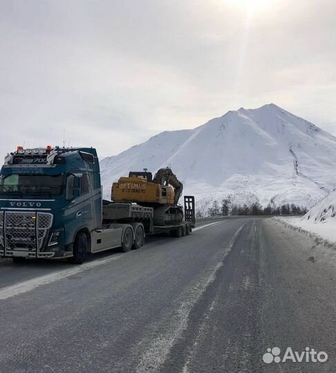 Низкорамный трал перевозка негабарита